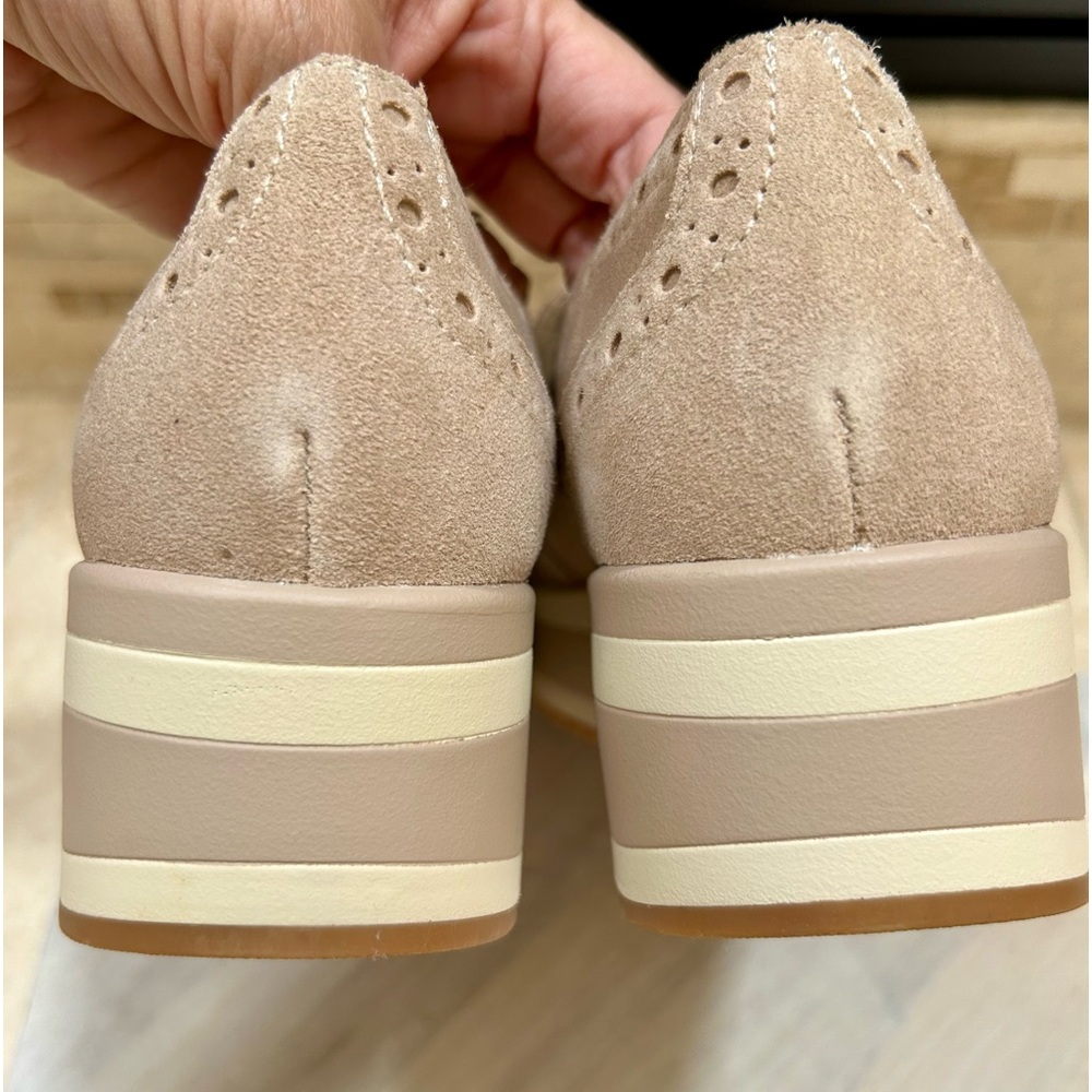 Dolce Vita Blush Suede Platform Loafers - Picture 4 of 8